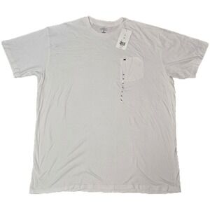 Crown Ivy Mens White Crew Neck Pocket T Shirt XL Cotton Casual Basic
(AH)